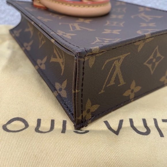 Authentic Louis Vuitton Monogram Petit Sac Plat - Picture 5 of 12